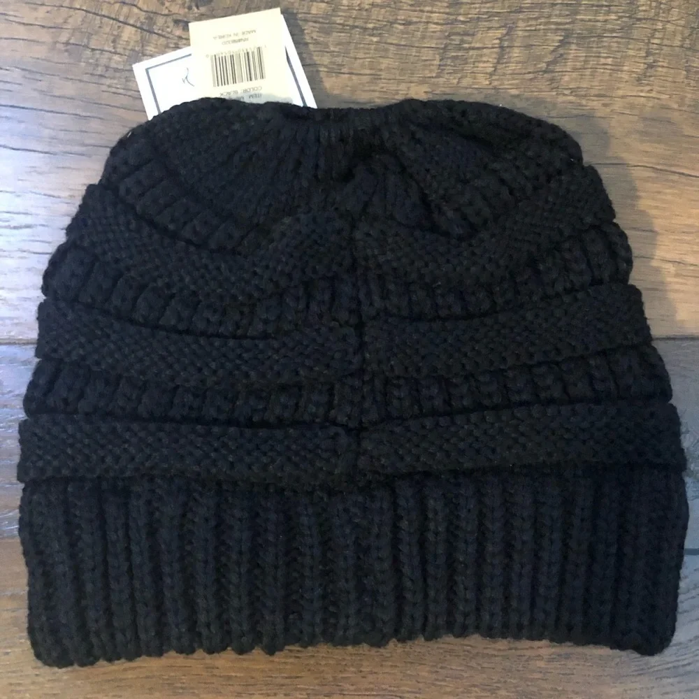 Jeep Paw Print Pony Tail‎ Messy Bun Beanie